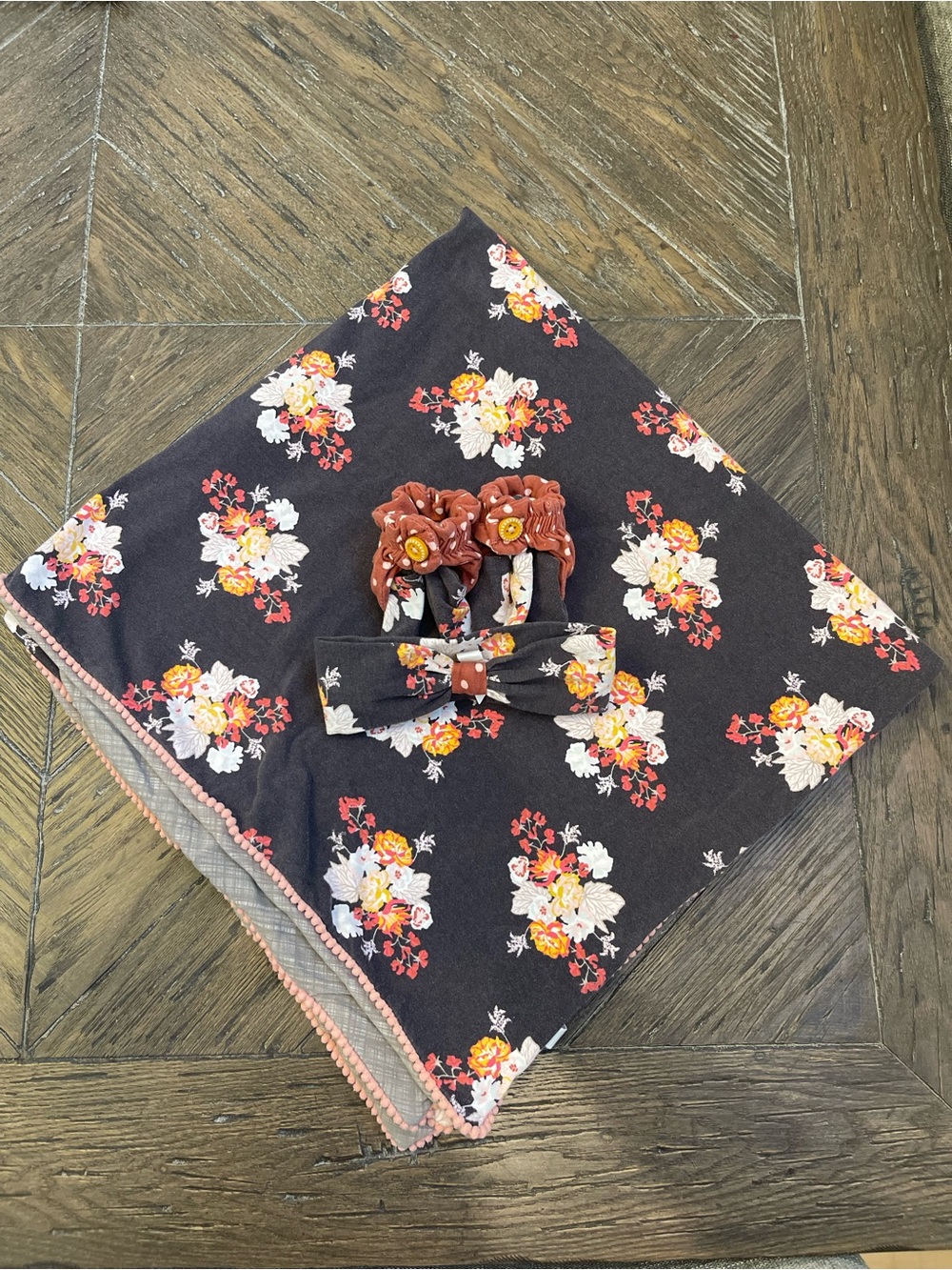 Matilda Jane Joanna Gaines Floral Blanket with Matching Headband and Booties